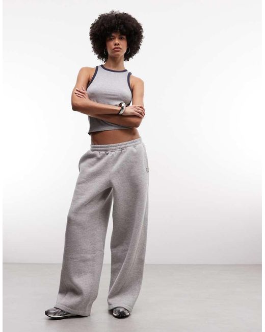 Collusion White Sports Singlet-grey