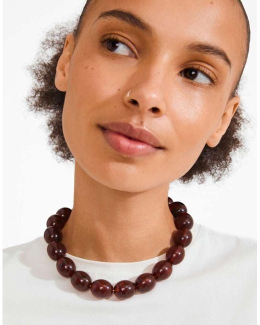 Pilgrim Brown Still Necklace
