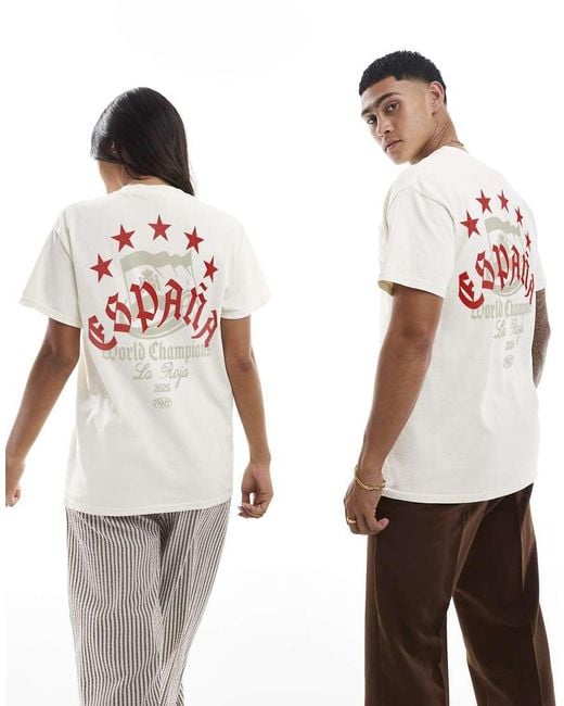 PRNT White Espana World Champions Relaxed T-Shirt