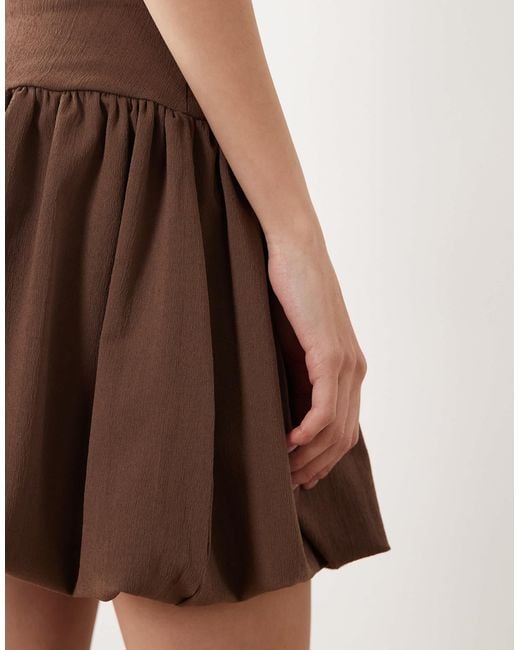 ASOS Natural Bubble Mini Skirt