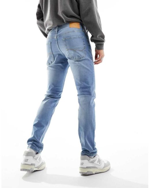 Vaqueros De Corte Slim Glenn De Jack & Jones de hombre de color Blue