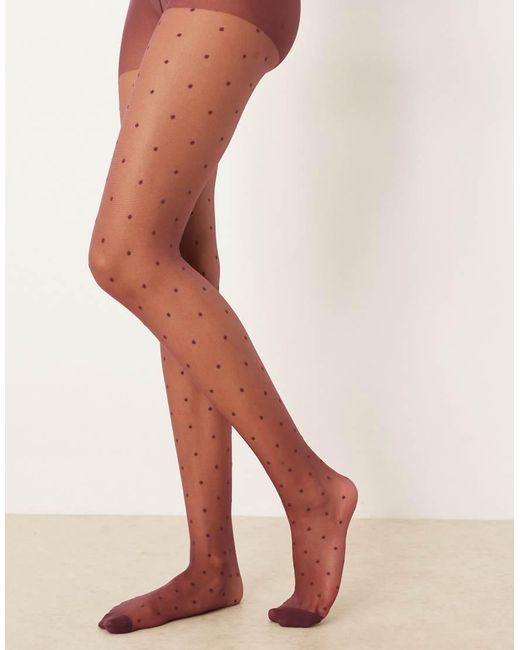 ASOS Blue Mini Dot Pattern Tights