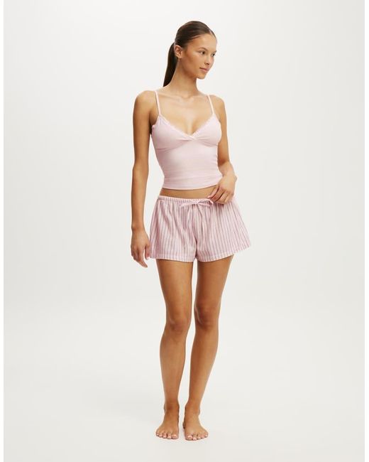 Cotton On Pink Cloud Soft Flannel Short