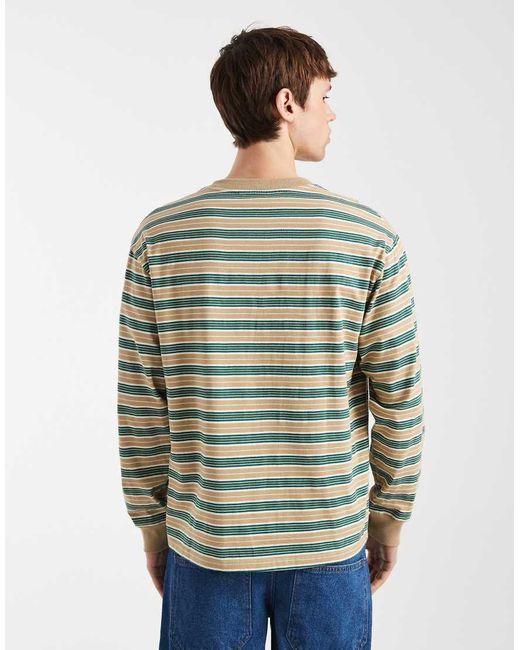 Redefined Rebel Green Titus Long Sleeve T-shirt for men