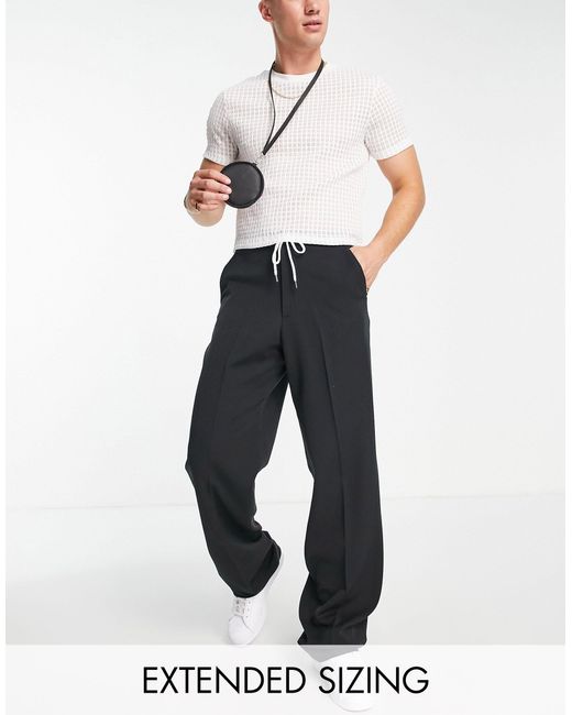 ASOS Denim – elegante, weit geschnittene jogginghose in Schwarz für Herren  | Lyst DE