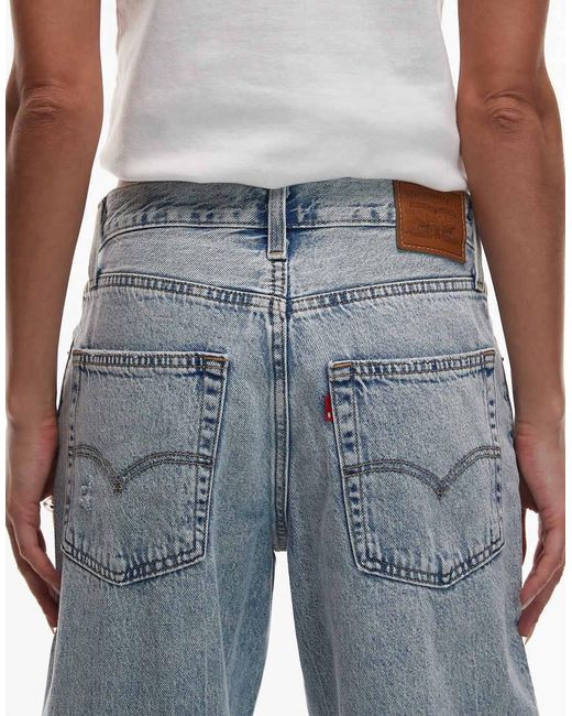 Levi's Blue Baggy Dad Jeans