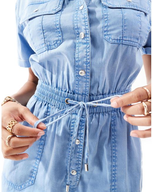 Miss Selfridge Blue – utility-playsuit
