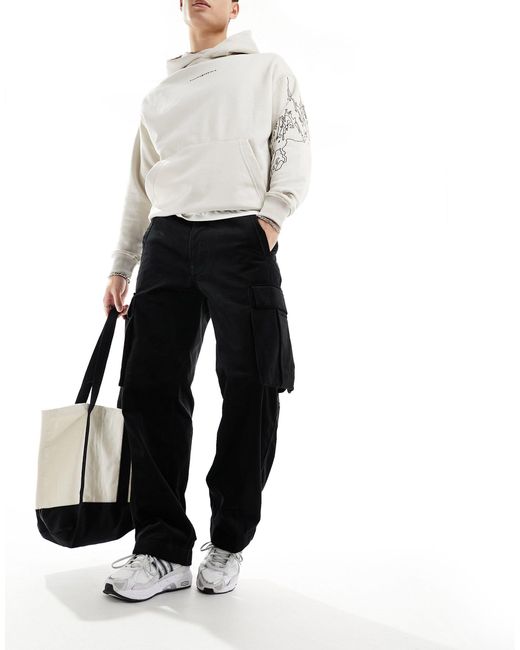 Renato - pantalon cargo droit en velours côtelé G-Star RAW pour homme en coloris White