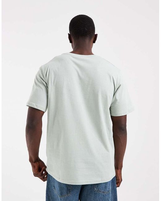 JJ Rebel Brown Oversized T-shirt With Front Logo for men