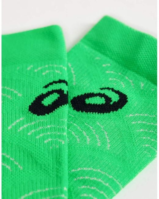 Asics Green Performance Run Crew Socks