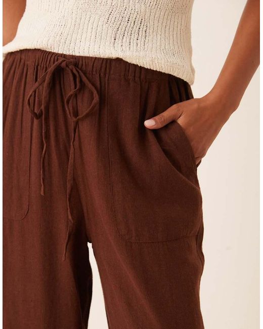 Nobody's Child Petite Natural Shona Straight Leg Pants