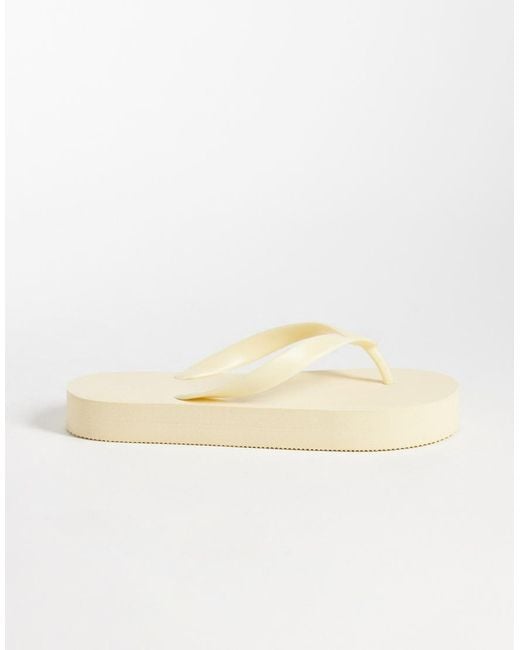 ASOS Natural Flavio Flip Flops