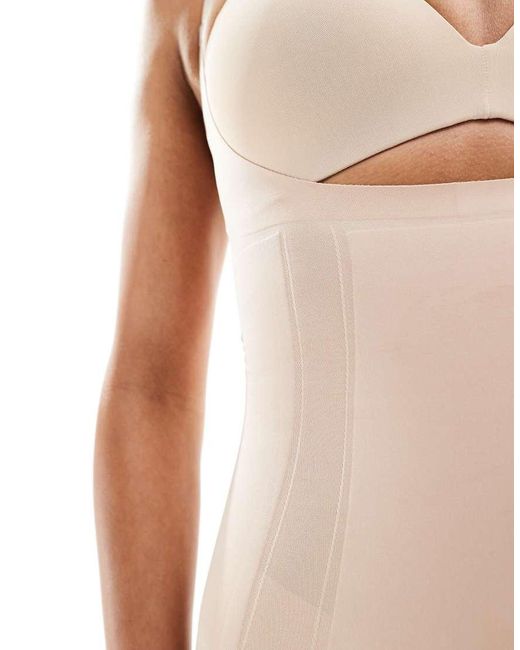 Spanx Natural Oncore Open-bust Mid-thigh Bodysuit