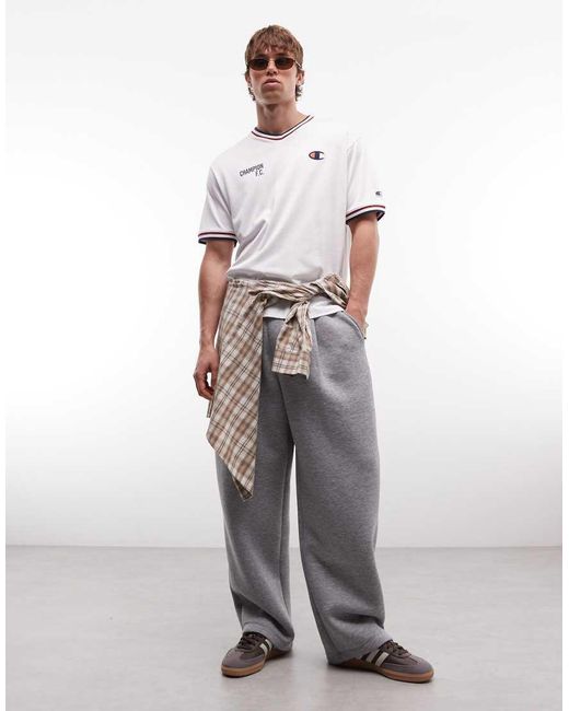 Champion White Ringer Football Shirt for men
