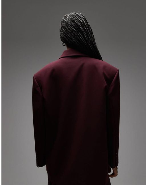 ASOS Black Double Breasted Oversized Blazer