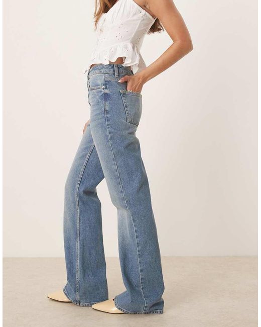 Vaqueros Azules De Corte Bootcut Acampanado Con De ASOS de color Blue