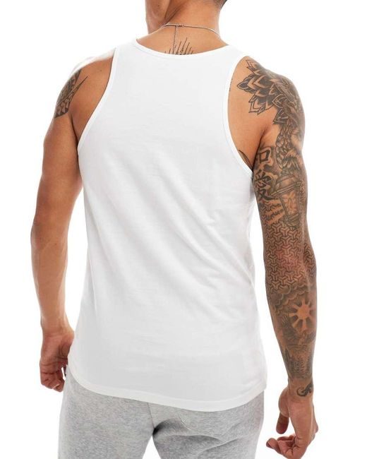 Tommy Hilfiger White Signature Essential 3 Pack Tank Top for men