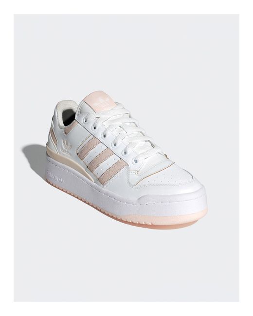 Forum bold - scarpe bianche con strisce di Adidas Originals in White