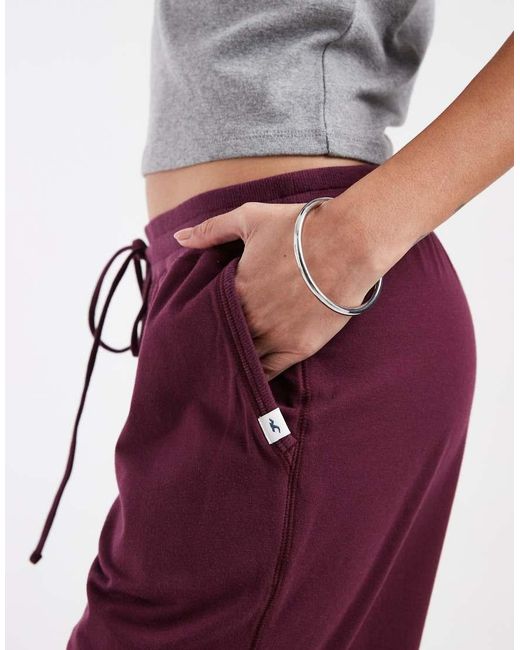 Hollister Red Cosy Wide Leg Pants