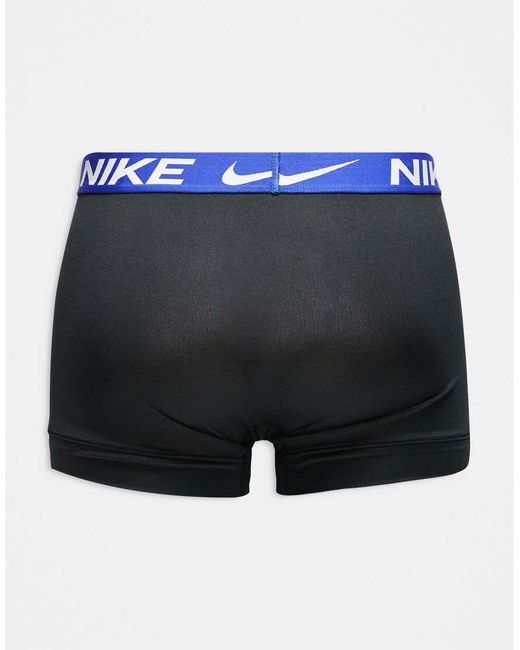 Nike Black Essential Microfibre 3 Pack Trunk for men