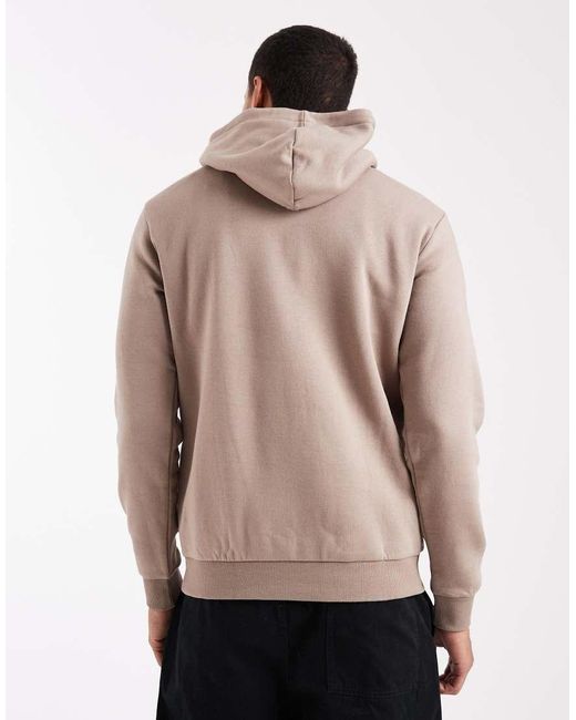 Sudadera Color Tostado De Corte Slim Con Capucha De Only & Sons de hombre de color Natural