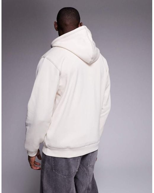 Adidas Originals Gray Trefoil Essentials Zip Through Hoodie for men