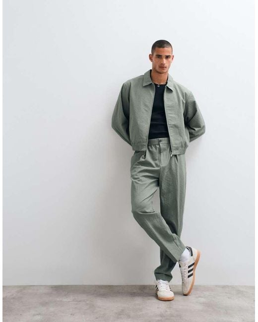 ASOS Green Smart Carrot Fit Pants for men