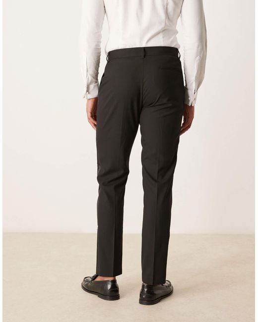 ASOS Black Slim Tuxedo Pants for men