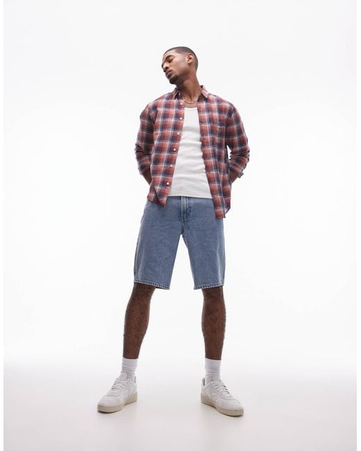 Levi's Blue Workwear Capsule 568 Loose Fit Denim Carpenter Shorts for men