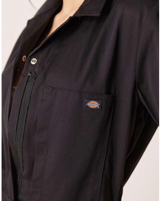 Dickies Natural Short Sleeve Jumpsuit