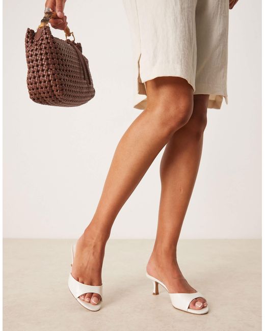 Mango Natural – slingback-schuhe