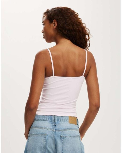 Cotton On White Hold Me Cami