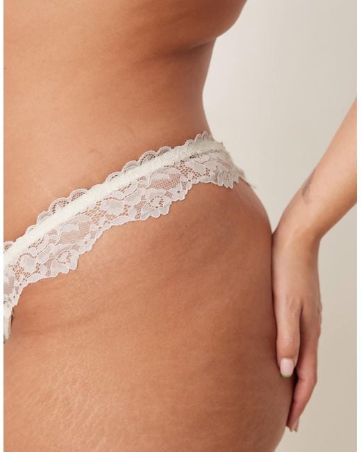 ASOS Brown Asos Design Curve Jaye Thong
