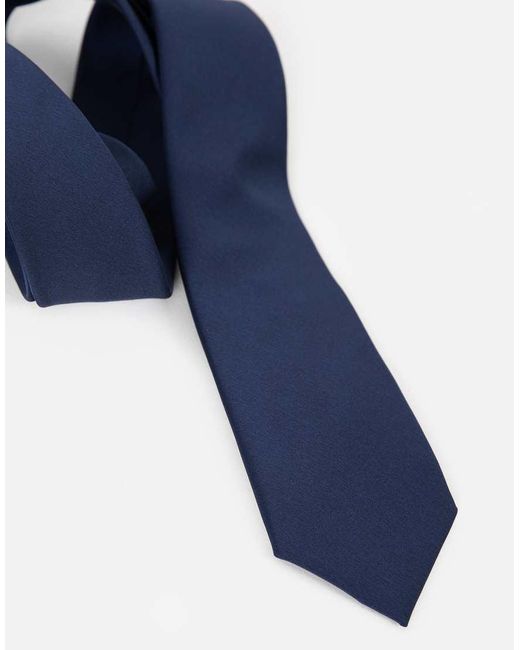 Maya Blue Satin Tie Pocket Square Set for men
