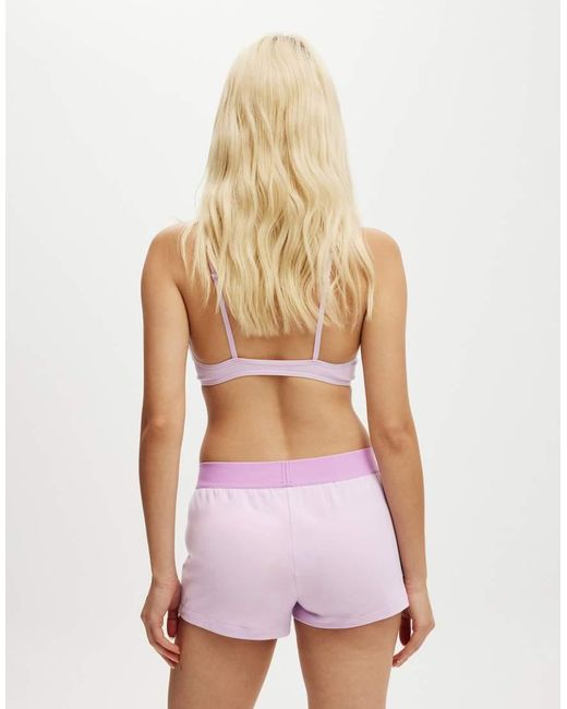 Cotton On White Peached Jersey Boyshort