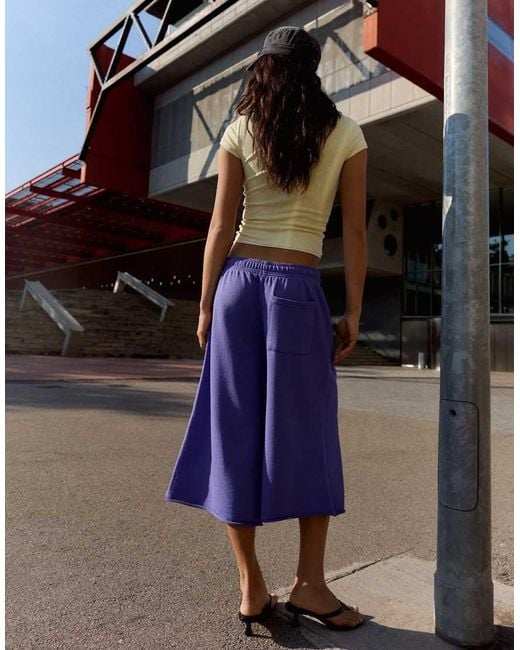 Bershka Black Plush Bermuda Shorts