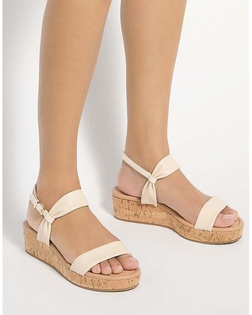 Dune White Laliz Casual Sandals