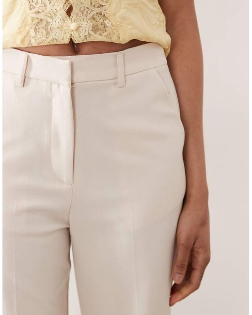 ASOS Natural Tall Tailored Snatch Flare Pants