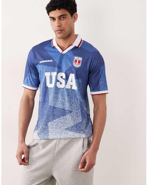 Umbro Blue Usa Jersey for men