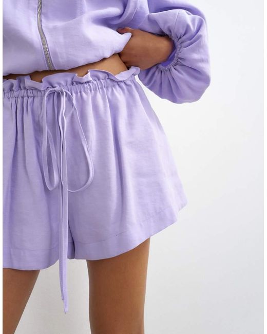 TOPSHOP Purple Co Ord Modal Mini Short