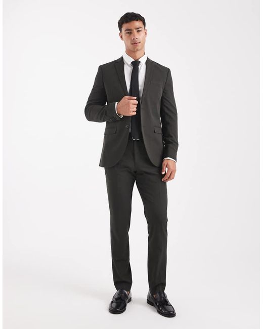 Jack & Jones Gray Super Slim Suit Jacket for men