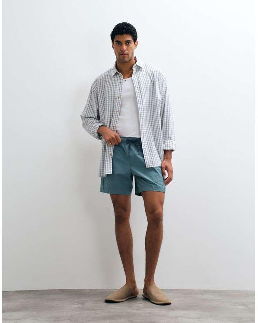 Abercrombie & Fitch Blue baggy Tech Shorts for men