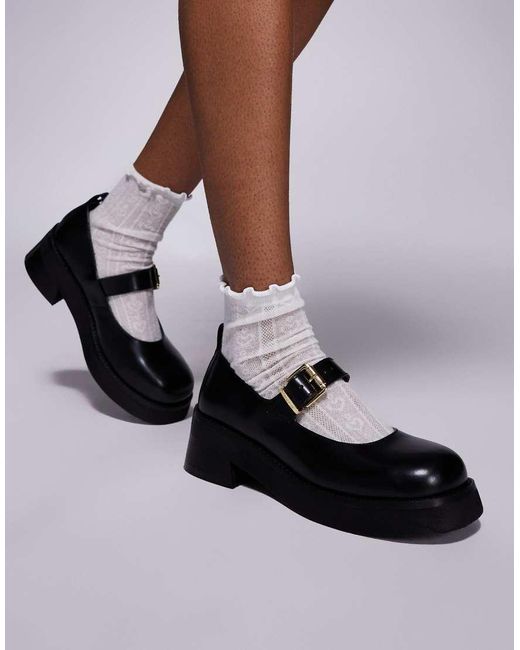 Walk London Black Cheryl Mary Jane Shoe