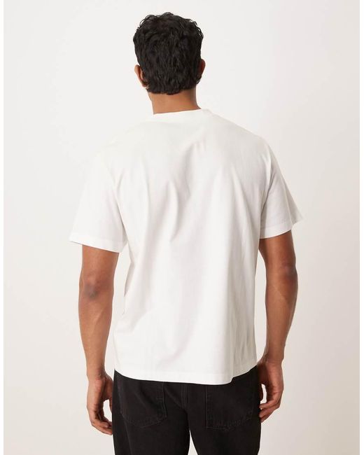 Calvin Klein White Collegiate Chest Graphic T-shirt for men