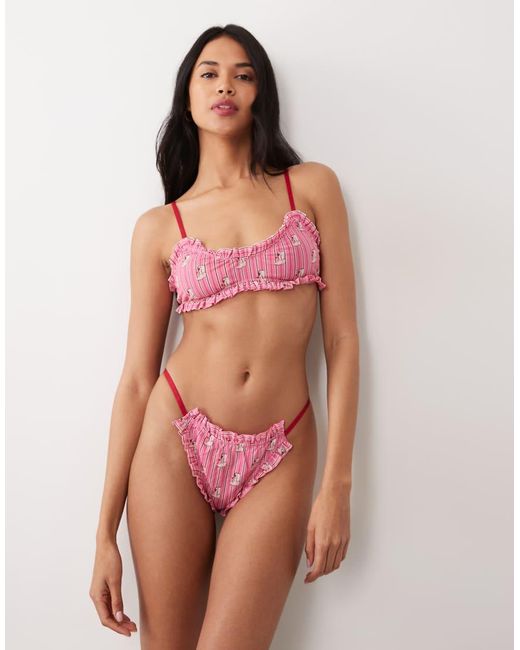 Wild Lovers Red Ines Bralette