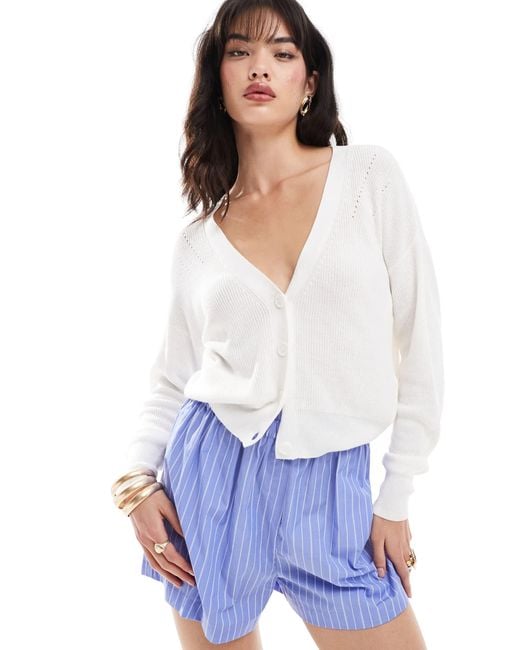 Vero Moda Blue Lightweight Cardigan