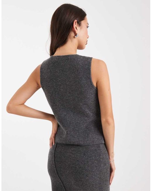 Vero Moda Black Soft Knitted Waistcoat