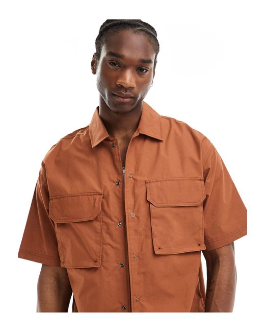 Camisa marrón tostado fisherville Dickies de hombre de color Brown