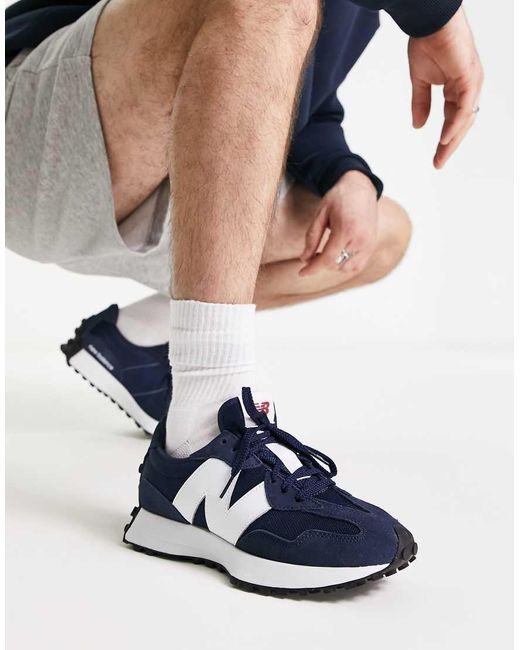 New Balance Blue 327 Trainers