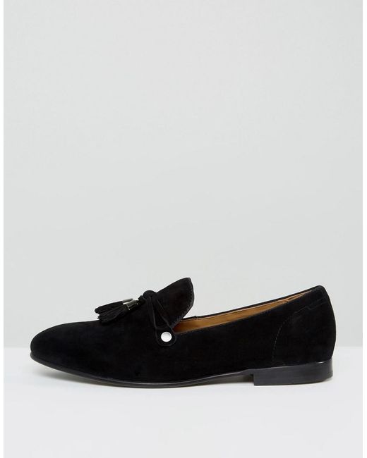 ALDO Mccrery Suede Tassel Loafers in Black for Men | Lyst display picture 1